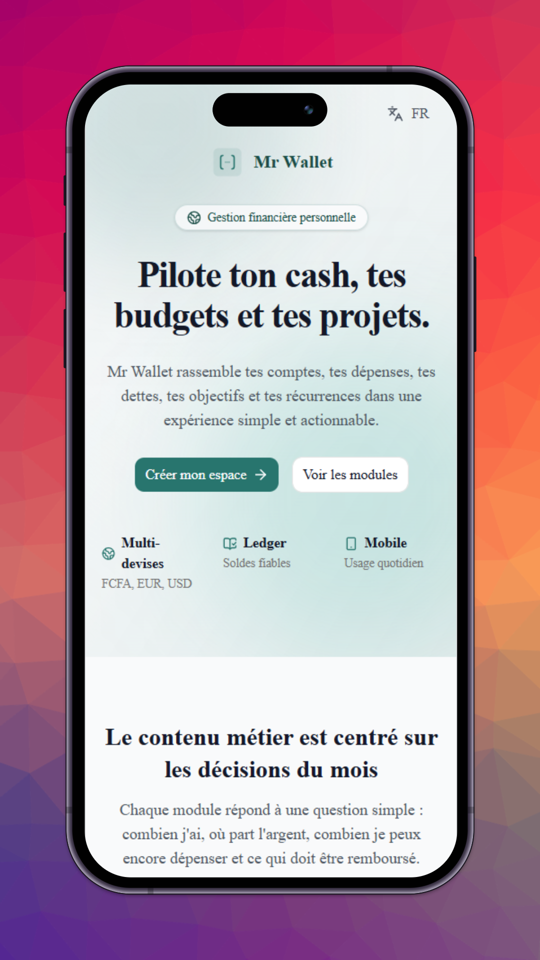 Mr Wallet app screenshot 1